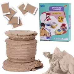 Argila ceramica pentru copii, roata olarului,1,2 Kg, Gonga®
