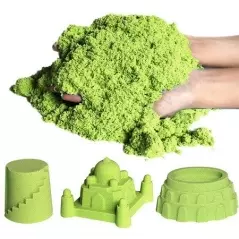 Nisip kinetic pentru copii, 1 kg - Verde